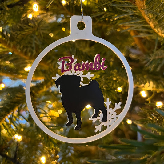 Personalized Dog Ornament