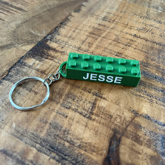 Personalized Brick Keychain